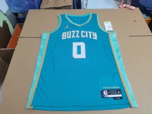 NBA 0 Miles Bridges Charlotte Hornets Buzz City 2023-24 City Edition Maillot